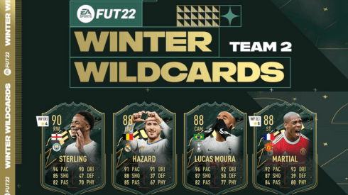 FIFA 22 lanza el Equipo 2 de Winter Wildcards: Nuevas cartas para Sterling, Hazard y Martial