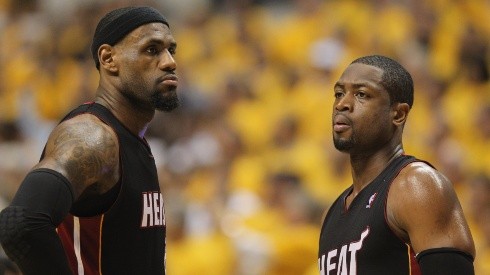 Dwyane Wade (R) and LeBron James during their time at the Miami Heat.