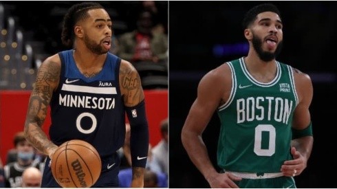 D'Angelo Russell (left) and Jayson Tatum (right)