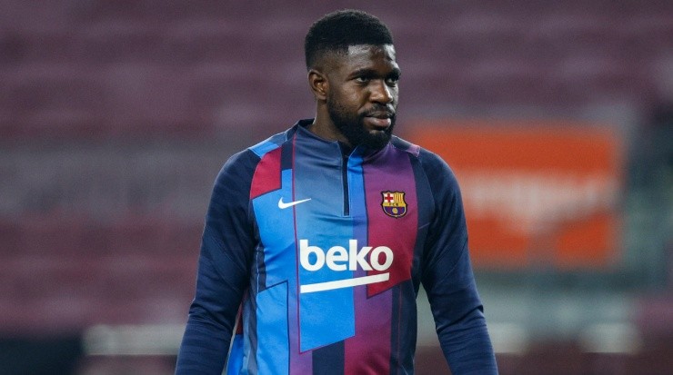 Samuel Umtiti has no room in Barcelona, who are desperate to get rid of his expensive wage. (Xavier Bonilla/NurPhoto via Getty Images)