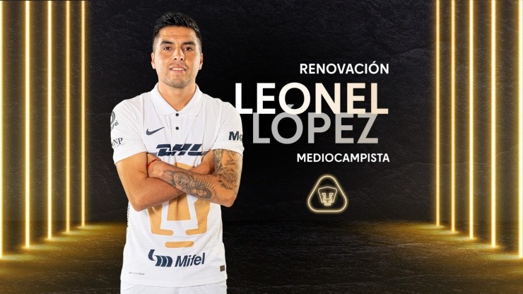 López seguirá un año más en Pumas (@PumasMX)