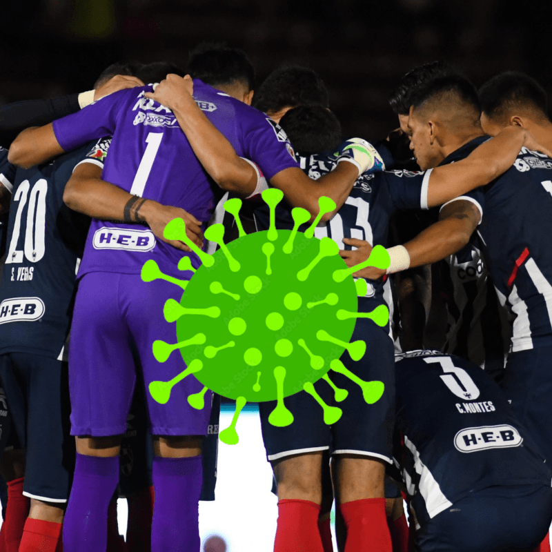 Tres casos de Covid-19 en Rayados