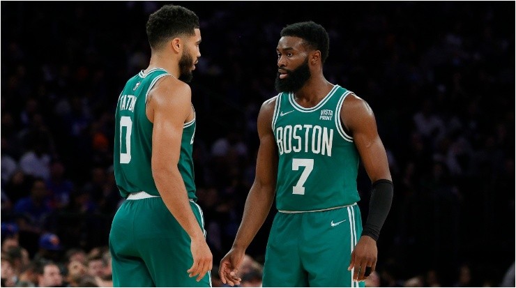 Jayson Tatum &amp; Jaylen Brown – Getty Images