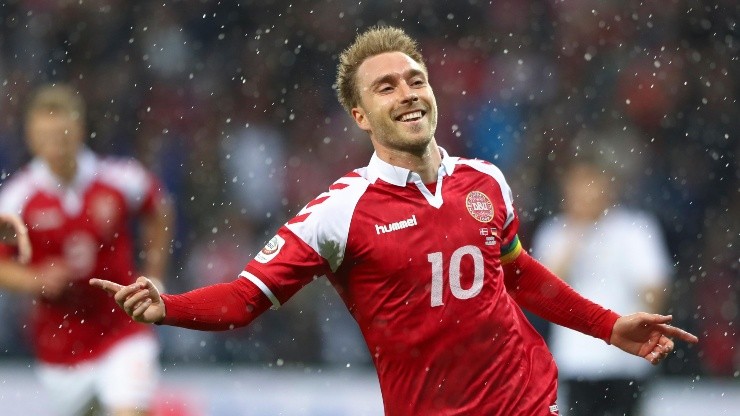 Christian Eriksen trabaja en su vuelta al fútbol.