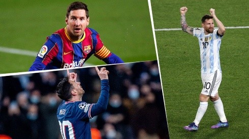 Lionel Messi y sus festejos de gol.