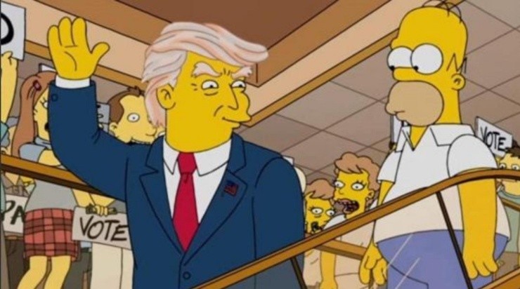 Predicción de Los Simpson de Donald Trump