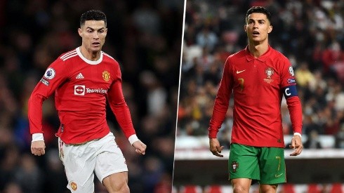 Cristiano Ronaldo con Manchester United y Portugal.