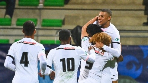 Mbappé convirtió un triplete en la Copa de Francia.