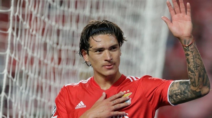 Darwin Núñez forward of SL Benfica (Photo by Valter Gouveia/NurPhoto via Getty Images)