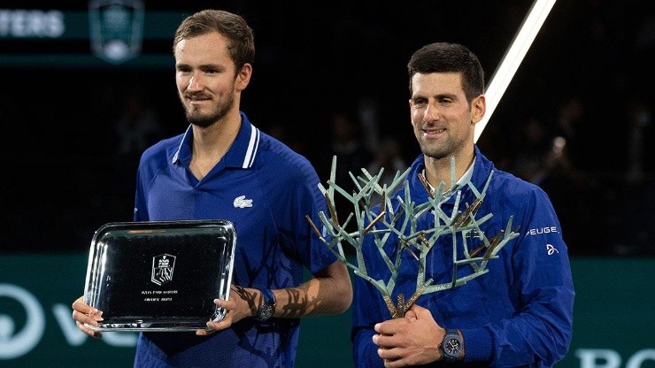 Medvedev y Djokovic.