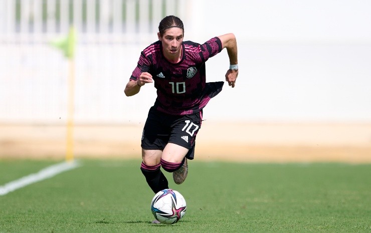 Flores jugó ocho minutos en el empate 2-2 ante Chile (Fuente: Getty Images).