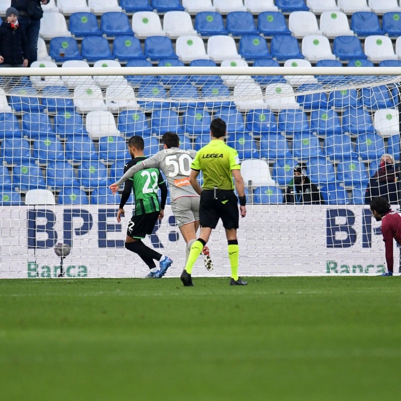 De taco: Destro marcó el gol de la fecha en la Serie A