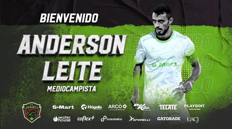 Anderson Leite, refuerzo de Bravos. (FC Juárez Oficial)