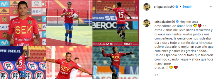 Cristián Palacios Instagram