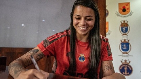 Paula Reis/CRF - Kika Brandino, volante do Flamengo