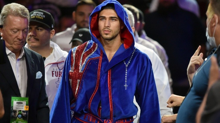 Tommy Fury has a 7-0-0 boxing record. (Jason Miller/Getty Images)