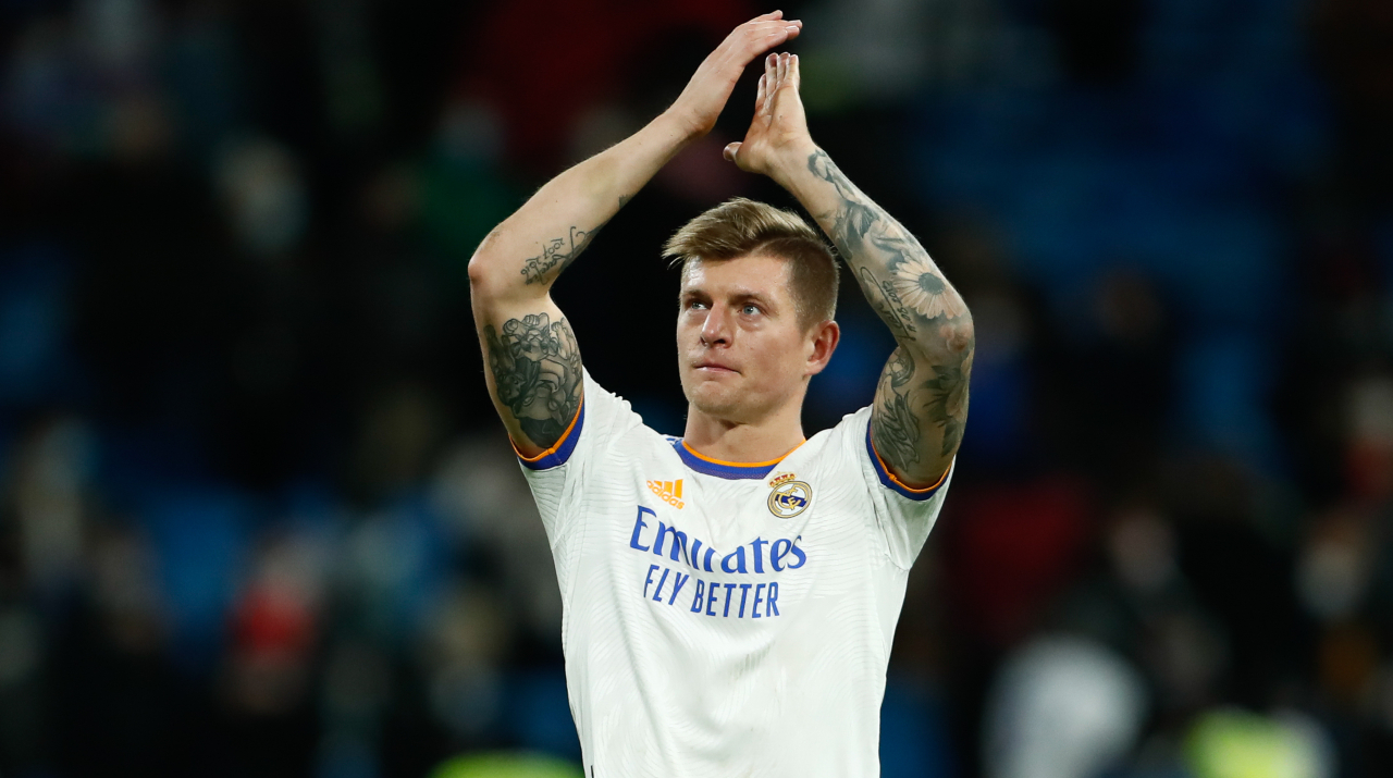 Toni Kroos' contract with Real Madrid expires in 2023.