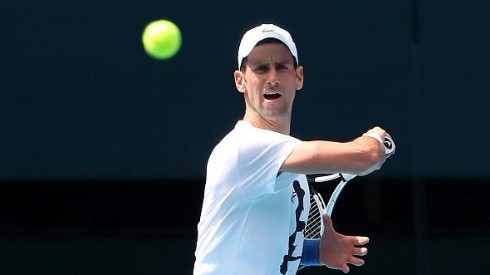 Djokovic começou os treinos para o Australian Open