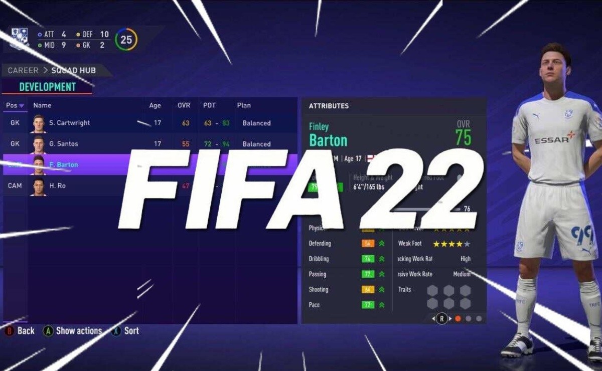 FIFA 22 finalmente corrige los errores de la Academia en el Modo Carrera