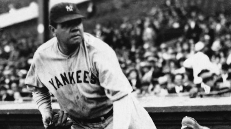 The Bambino in action with Yankees. (Getty Images)