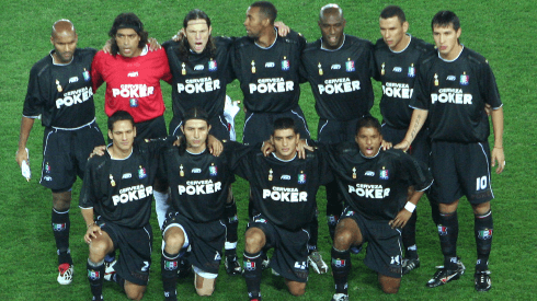 Formación de Once Caldas en Copa Intercontinental.