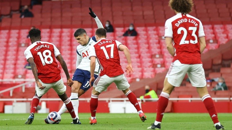 La increíble rabona de Lamela.