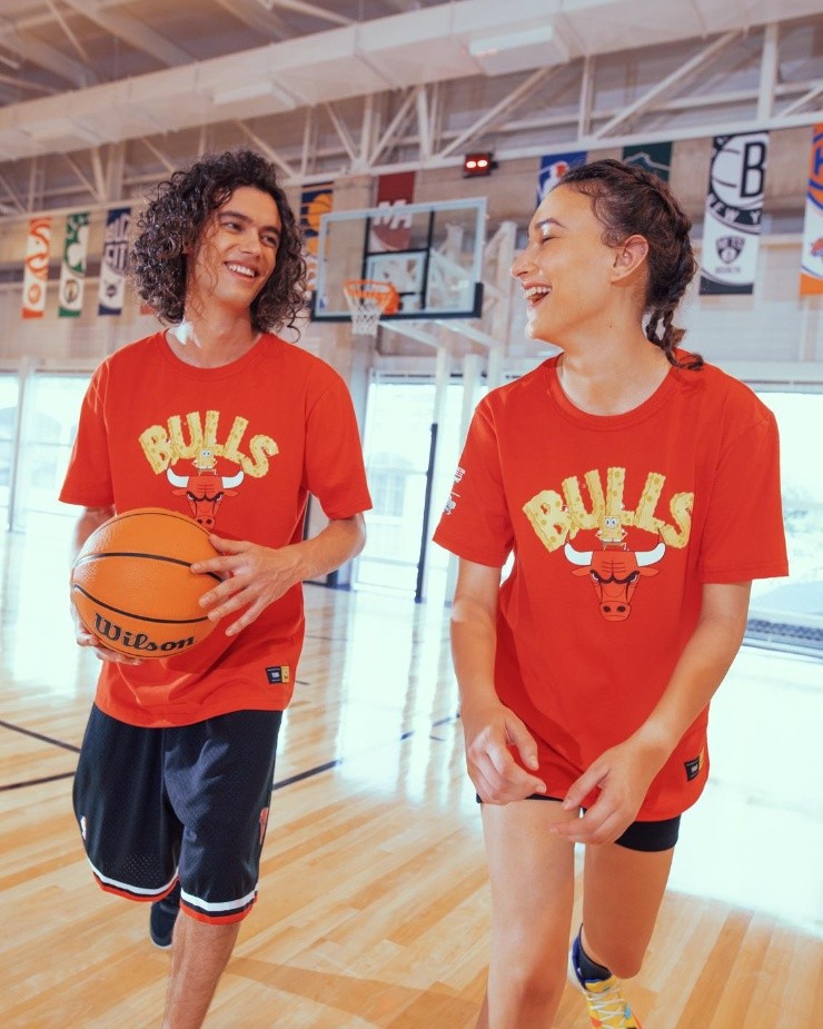 Colección de ropa NBA + Bob Esponja. (Cortesía NBA)