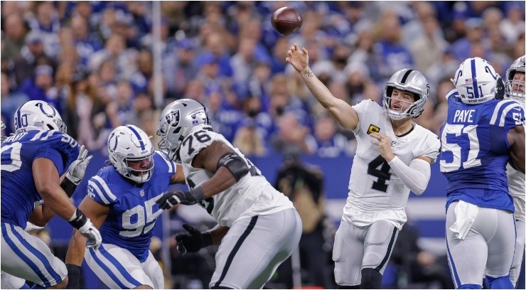 Derek Carr vs. the Colts – Getty Images