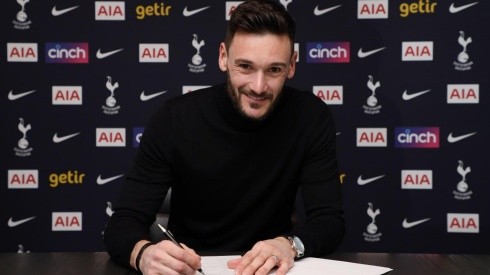 Hugo Lloris firma su contrato con el Tottenham