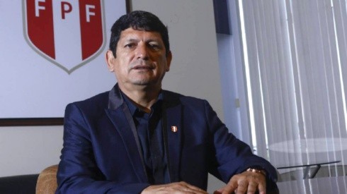 Agustín Lozano, presidente de la Federación de Fútbol. (Foto: Twitter Selección Peruana)