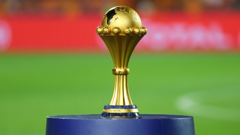 The Africa Cup of Nations trophy in 2019