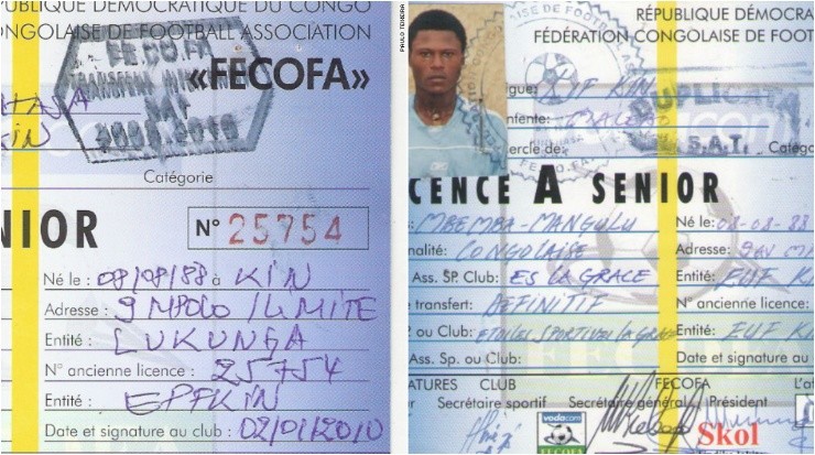 Chancel Mbemba&#039;s player card. (CNN)