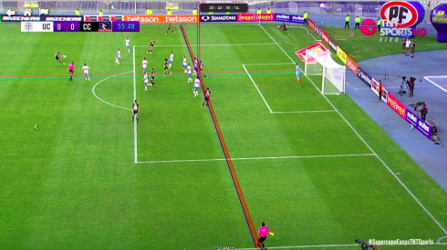 Colo Colo marcaba el 1-0, pero le anulan el gol por fuera de juego