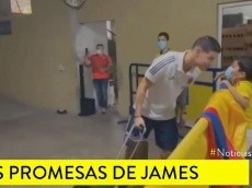 La bella promesa que le hizo James Rodríguez a un pequeño hincha de la Selección