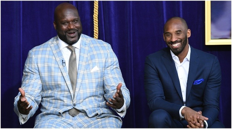 Shaq y Kobe, comparados por Tyreek Hill. (Getty Images)