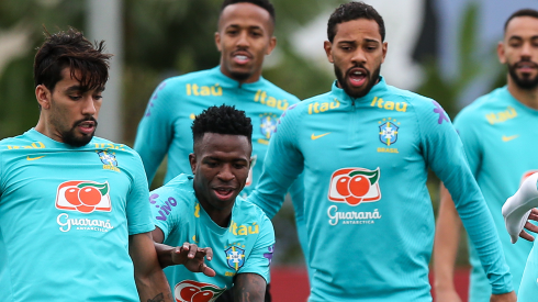 Vinicius y Militao, de Real Madrid.