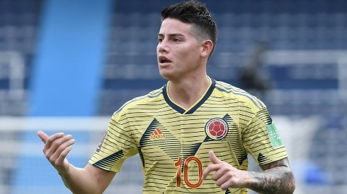 Forward James Rodriguez of Colombia