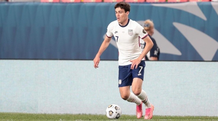 Gio Reyna with the USMNT (Photo by John Dorton/ISI Photos/Getty Images)