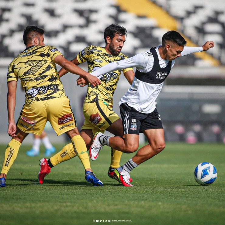 Joan Cruz fue uno del los jugadores que vio minutos en este amistoso l Foto: Colo-Colo Instagram 