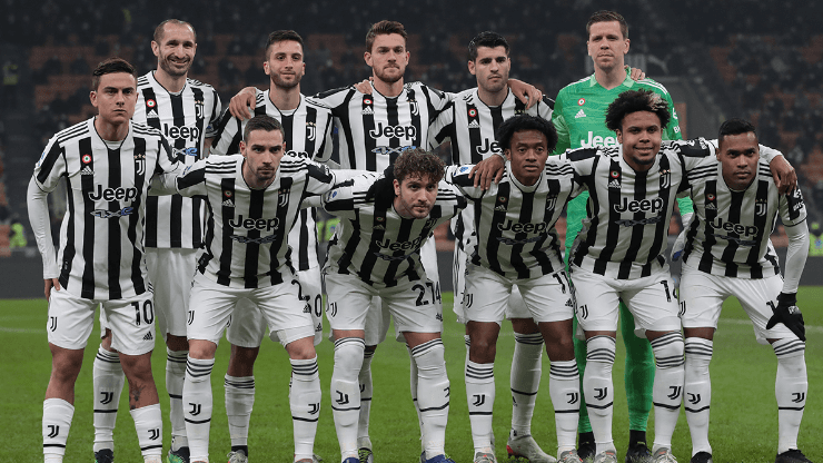 Juventus en formación de equipo.