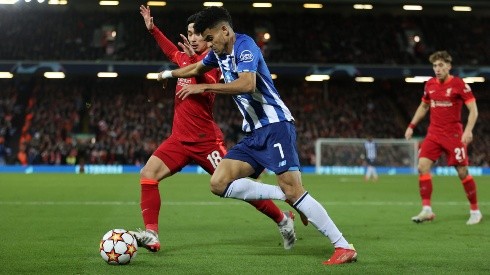 Luis Fernando Díaz en Porto contra Liverpool