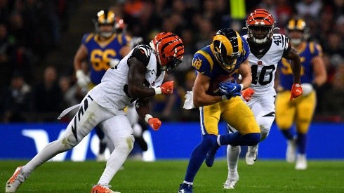 Justin Setterfield/Getty Images - Jogo entre Rams e Bengals. Em fevereiro, irão disputar o Super Bowl