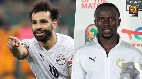 Salah y Mané, finalistas de la Copa África.
