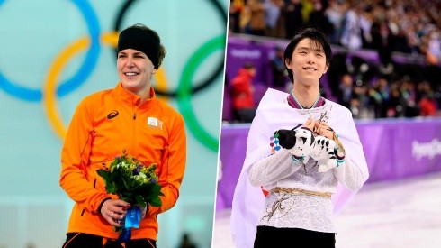 Ireen Wust y Yuzuru Hanyu.