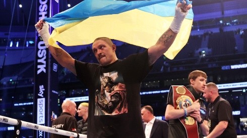Oleksandr Usyk has previously shown its patriotic side during his boxing performances