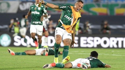 Palmeiras en festejo de Libertadores.