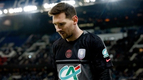 Lionel Messi of PSG in action