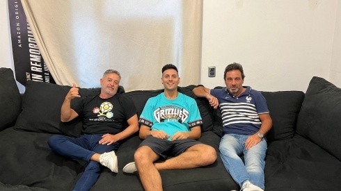 Coscu junto a Fernando Lavecchia y Pablo González  (Twitter: @Ferlavecchia)