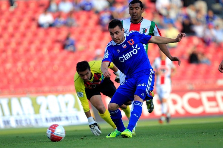Gallegos en su primera etapa con los Azules | Foto: Agencia Uno 