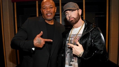 Dr Dre (left) and Eminem to perform at the big game with other singers